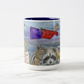Mug (#1): Joanna Flying Over Animals Zweifarbige Tasse (Mittel)