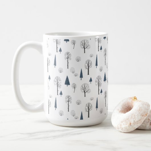Mug (443 ml) - Winter Pattern Kaffeetasse (Mit Donut)