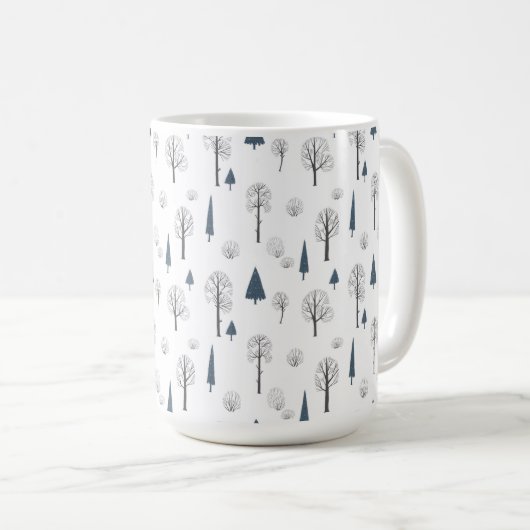 Mug (443 ml) - Winter Pattern Kaffeetasse (VorderseiteRechts)