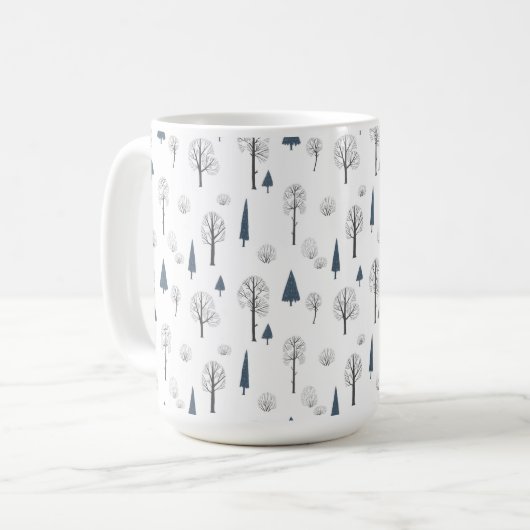 Mug (443 ml) - Winter Pattern Kaffeetasse (Vorderseite Links)