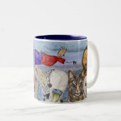 Mug #4 Joanna Flying Over Animals Zweifarbige Tasse (VorderseiteRechts)