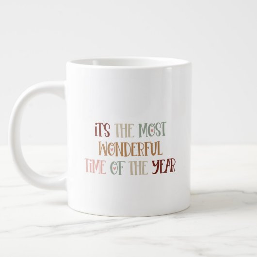 Mug (591 ml) - It's The Most Wonderful Time Jumbo-Tasse (Links)