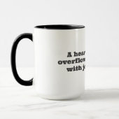 Mug A heart overflowing with joy Tasse (Links)