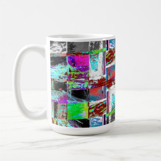 Mug – Abstract Grid Kaffeetasse (Links)