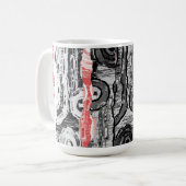 Mug – Abstract Land Kaffeetasse (Vorderseite Links)