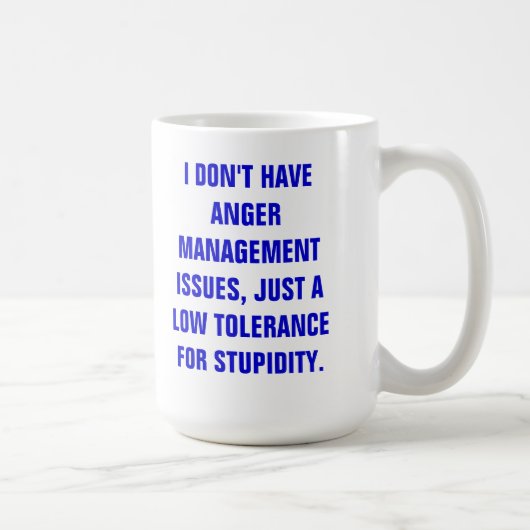 MUG-ANGER MANAGEMENT KAFFEETASSE (Rechts)