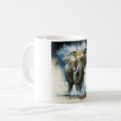 Mug art Elefanten Kaffeetasse (Vorderseite Links)