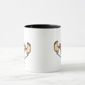 Mug Baby Karateka in Aktion. Tasse (Zentrum)