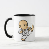 Mug Baby Karateka in Aktion. Tasse (Links)