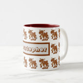 Mug Bactrian Camel Design Zweifarbige Tasse (VorderseiteRechts)