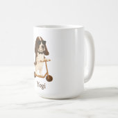 Mug Basset Hound Scooter Kaffeetasse (VorderseiteRechts)