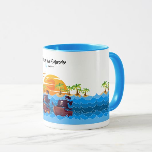 Mug Beach & Coconut - BruceWnTv Tasse (VorderseiteRechts)