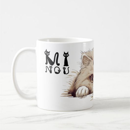 MUG BEAU KATZEN MINOU 01 KAFFEETASSE (Links)