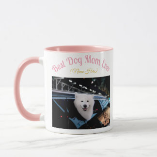 Mug - Best Dog Mom Ever Mug - Custom Photo & Name  Tasse