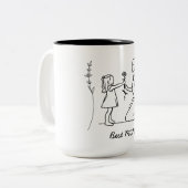 Mug Best gift for MUM. Zweifarbige Tasse (Vorderseite Links)