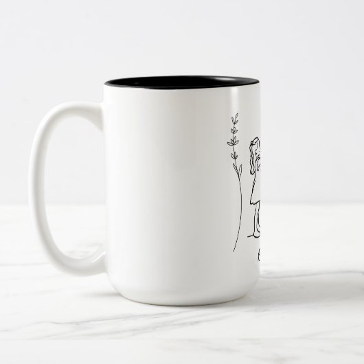 Mug Best gift for MUM. Zweifarbige Tasse (Links)