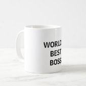 Mug: Bester Chef der Welt Kaffeetasse (Vorderseite Links)