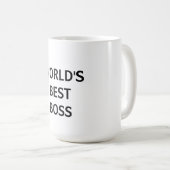 Mug: Bester Chef der Welt Kaffeetasse (VorderseiteRechts)