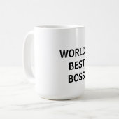 Mug: Bester Chef der Welt Kaffeetasse (Vorderseite Links)