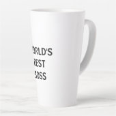 Mug: Bester Chef der Welt Milchtasse (Rechte Ecke)