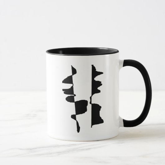 Mug bicolore Abstrait Dual Face Tasse (Rechts)
