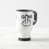 Mug Bird Flipping Guns Flip Reisebecher (VorderseiteRechts)