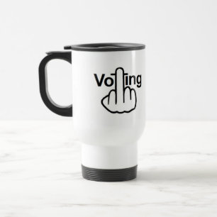 Mug Bird Flipping Voting Flip Reisebecher