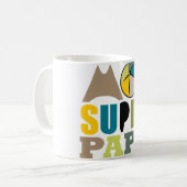 Mug Blanc 325 ml Ich Superpapa - Naturlogo Kaffeetasse (Vorderseite Links)