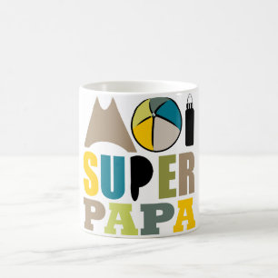 Mug Blanc 325 ml Ich Superpapa - Naturlogo Kaffeetasse