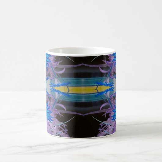 Mug blue flowers kaffeetasse (Mittel)