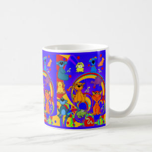 Mug Boys Kinder-Tier-Collage Kaffeetasse