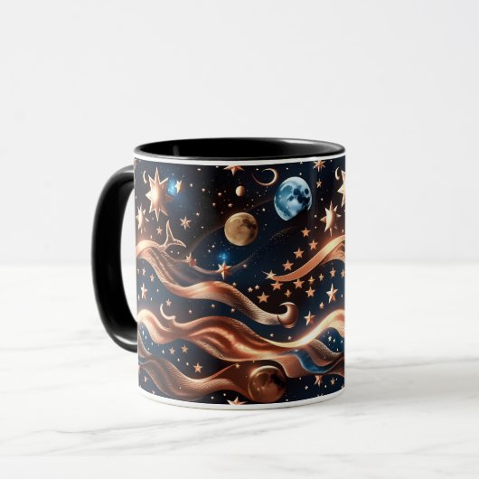 Mug - Bronze Celestial Moon Tasse (Vorderseite Links)