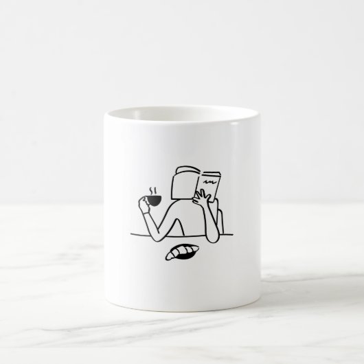 Mug cafés new desgin logo livre kaffeetasse (Mittel)