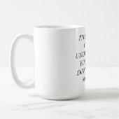MUG-CAN'T VERSTEHEN, SPRECHEN NICHT IDIOTEN KAFFEETASSE (Links)
