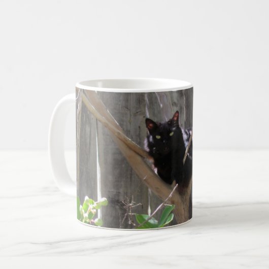 Mug - Cat in Branches Kaffeetasse (Vorderseite Links)