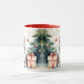 Mug Cat in Christmas mood. Tasse (Zentrum)