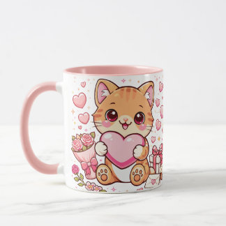 Mug Cat Valentine Tasse