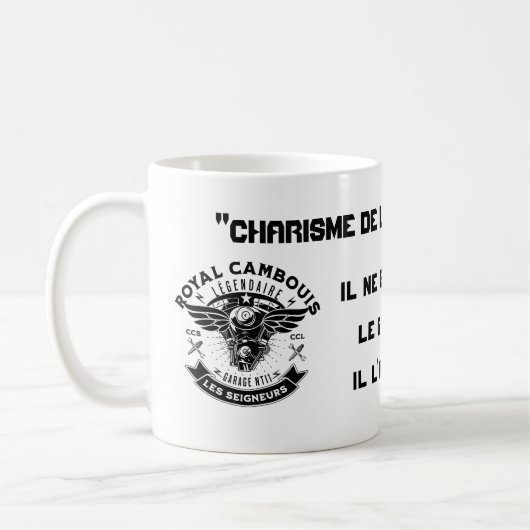 MUG Charisma des Oberadjutanten Royal Cambouis Kaffeetasse (Links)