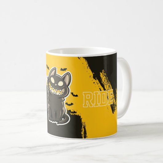 Mug Chat Noir Purr Ride Kaffeetasse (VorderseiteRechts)