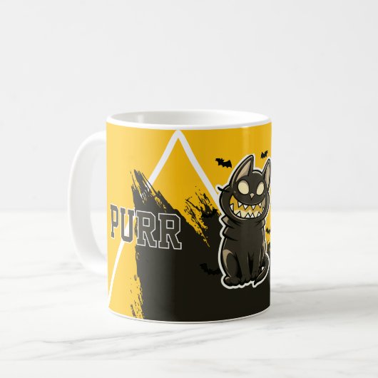 Mug Chat Noir Purr Ride Kaffeetasse (Vorderseite Links)