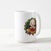 Mug | Chloe Baby - Niedlicher Junge mit Lucky Koi Kaffeetasse (VorderseiteRechts)