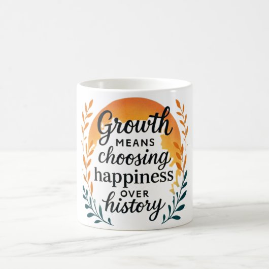 Mug — Choosing Happiness Over History Kaffeetasse (Mittel)