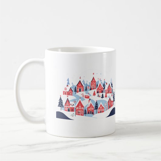 Mug Christmas Dorf Kaffeetasse (Links)