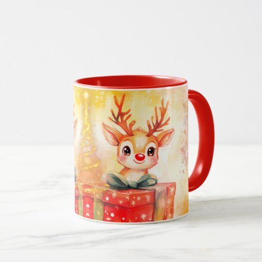 Mug Christmas fawn Tasse (VorderseiteRechts)