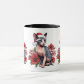Mug | Christmas Sphynx Cat Tragen einer Weihnachts Kaffeetasse (Zentrum)
