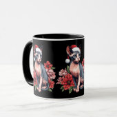 Mug | Christmas Sphynx Cat Tragen einer Weihnachts Tasse (Vorderseite Links)
