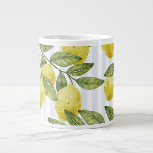 Mug coffee sample logo lemon  Jumbo-Tasse (Vorderseite)