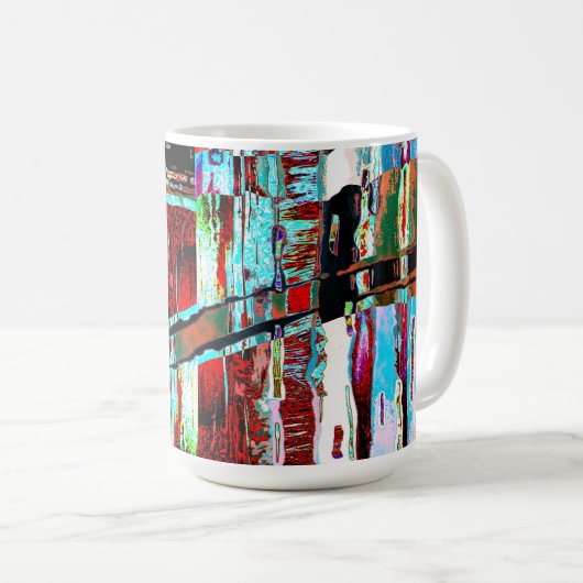 Mug – Collapse Reflection Abstract Design Kaffeetasse (VorderseiteRechts)