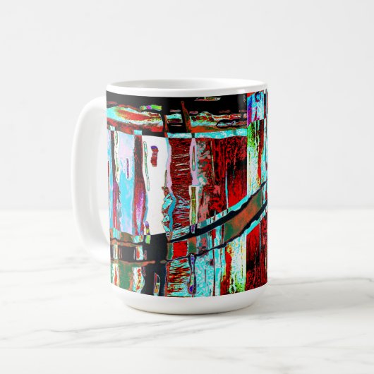 Mug – Collapse Reflection Abstract Design Kaffeetasse (Vorderseite Links)