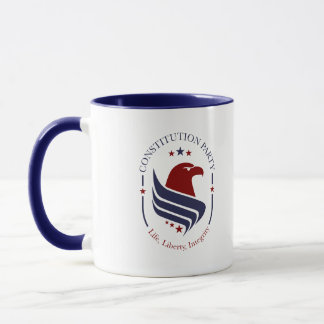 Mug, Constitution Party, Eagle, oval Coffee Mug Tasse